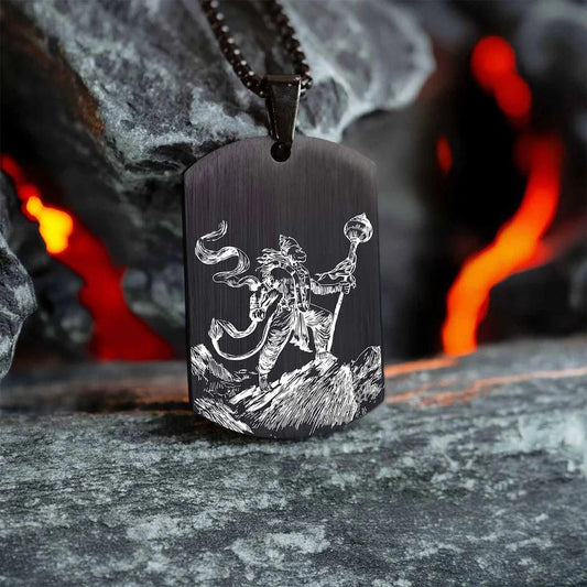 Protector Hanuman Godform Pendant with Chain