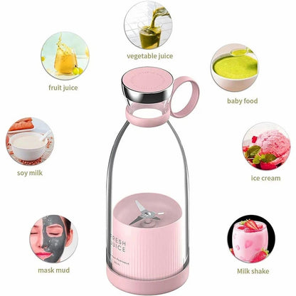 Portable Mini Juice Blender USB Rechargeable Mixer Juicer