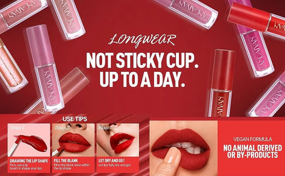 Velvet Matte Liquid Lipstick Set 12Pcs