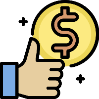 Hand holding a coin with a dollar sign, symbolizing money or finance.