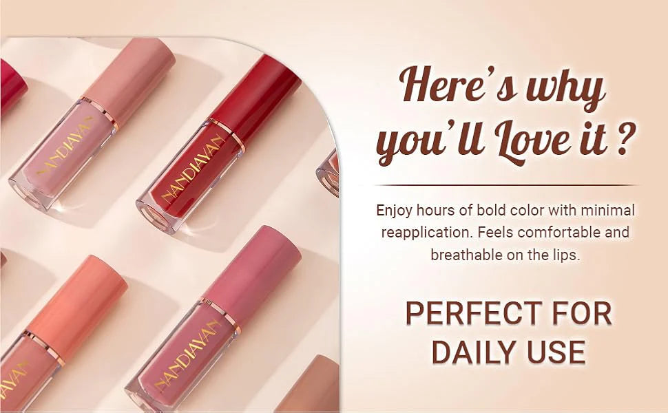 Velvet Matte Liquid Lipstick Set 12Pcs